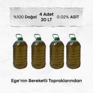 Soğuk Sıkım Naturel Sızma Zeytinyağı 20 Lt
