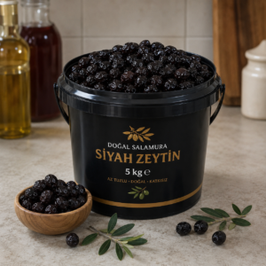 5 KG Siyah Yağlı Sele Zeytin