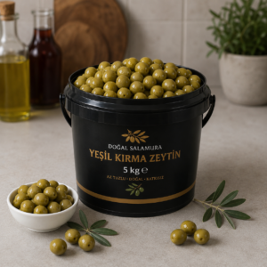 5 KG Yeşil Taş Kırma Zeytin